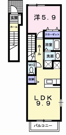 シングル　コ－タ・コ－トＡの物件間取画像